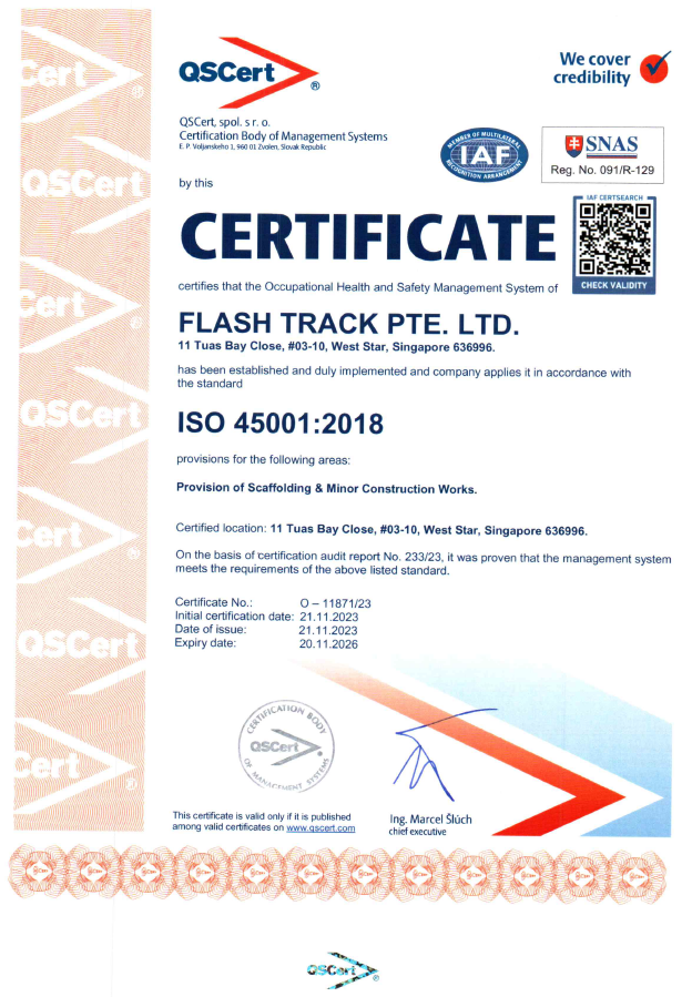 ISO 45001:2018 Certification